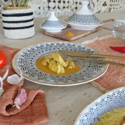 Novastyl 6 Assiettes PlatesByzance 27Cm EnPorcelaine