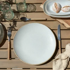 Clearance Novastyl 6 Assiettes PlatesNuance 27Cm EnPorcelaine Blanc