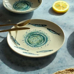 Novastyl 6 Assiettes PlatesSardine 27Cm En Faience