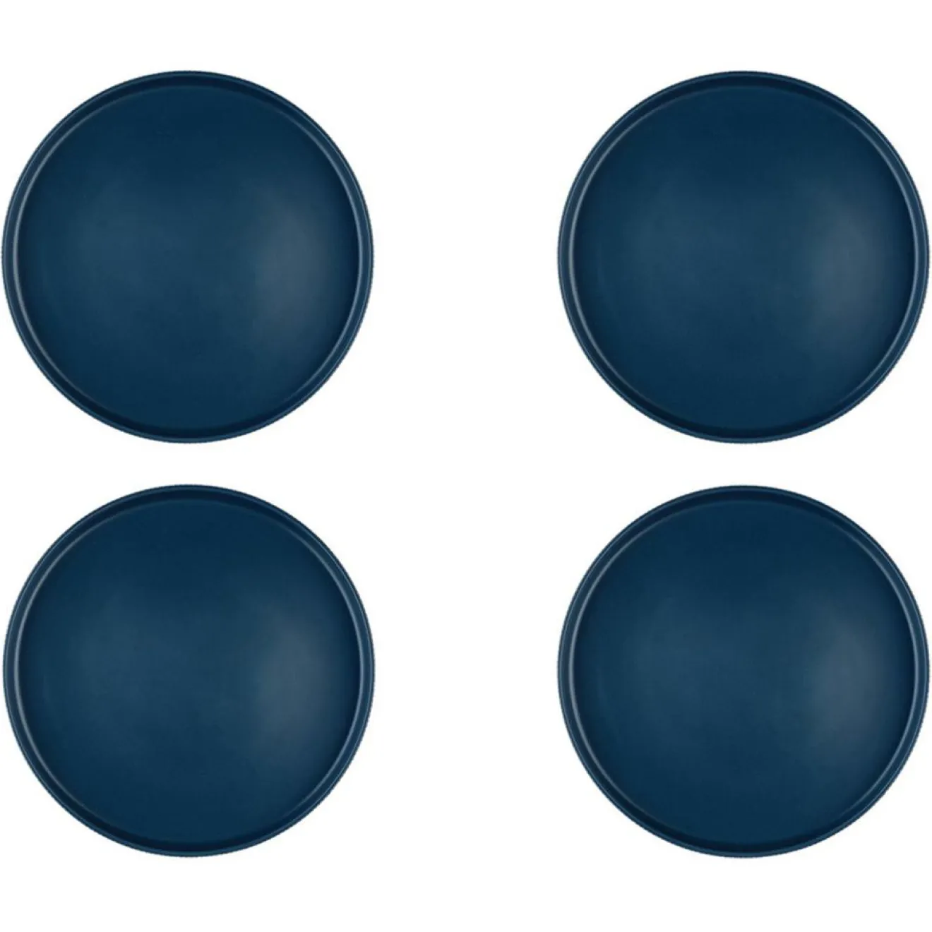 Bjorn 4 Assiettes Scandi bleu marine - D.27 cm