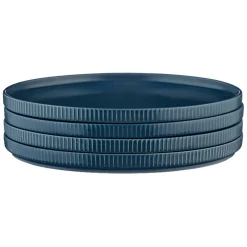 Bjorn 4 Assiettes Scandi bleu marine - D.21 cm