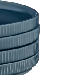 Bjorn 4 Assiettes Scandi bleu marine - D.21 cm
