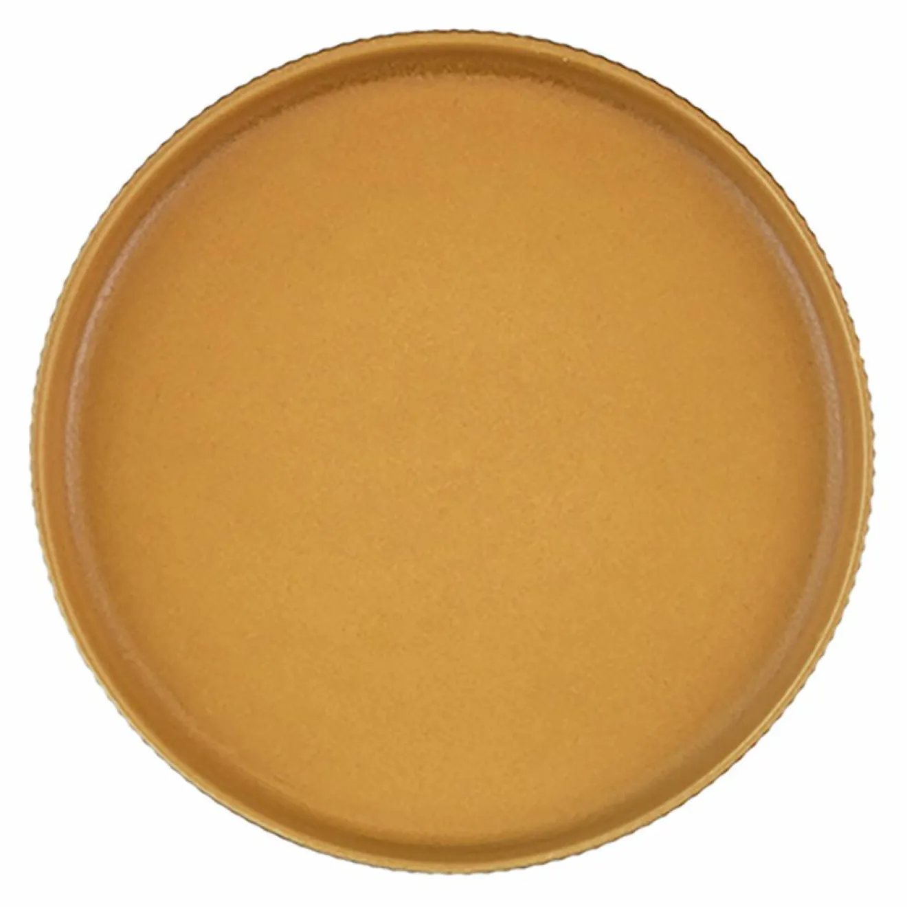 Bjorn 4 Assiettes Scandi jaune ocre - D.16 cm