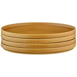 Bjorn 4 Assiettes Scandi jaune ocre - D.21 cm