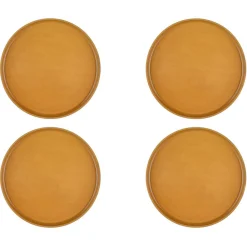 Bjorn 4 Assiettes Scandi jaune ocre - D.27 cm