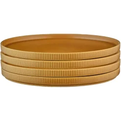 Bjorn 4 Assiettes Scandi jaune ocre - D.27 cm