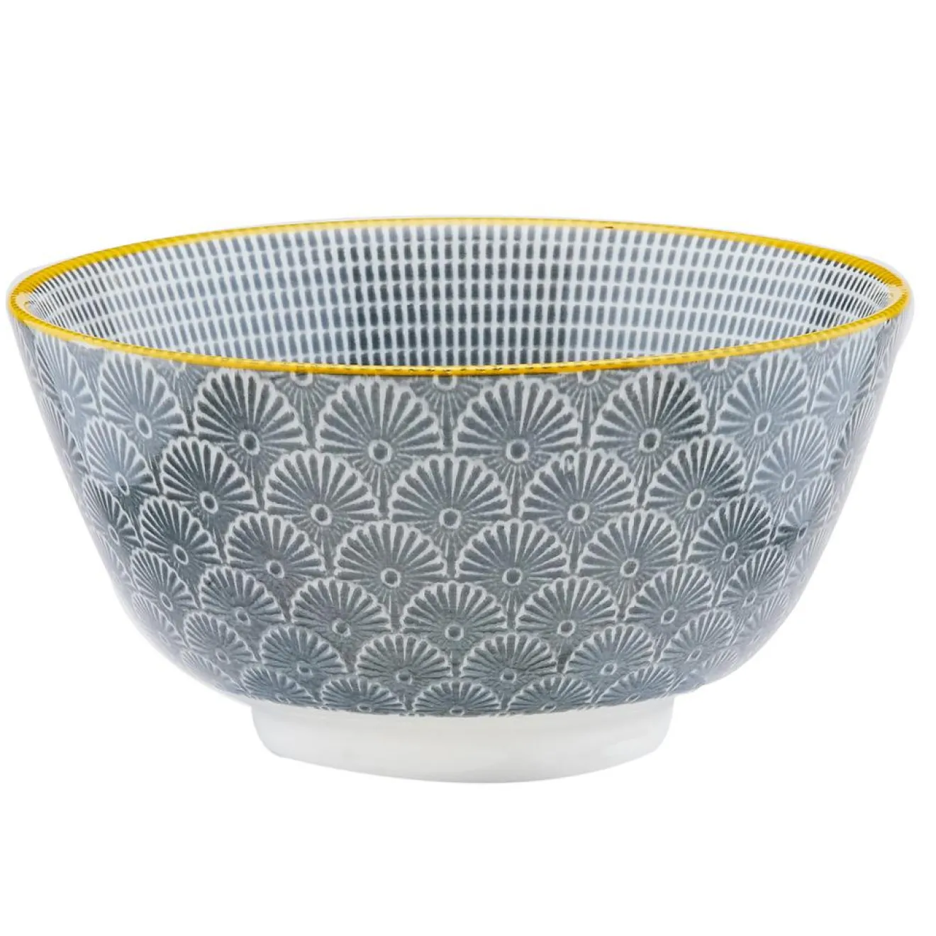 Bjorn 6 Bols apéritif Pattern Eclipse gris anthracite - D.12 cm