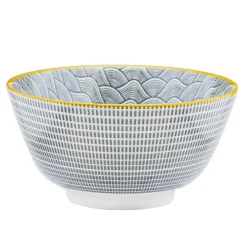 Bjorn 6 Bols apéritif Pattern Eclipse gris anthracite - D.12 cm