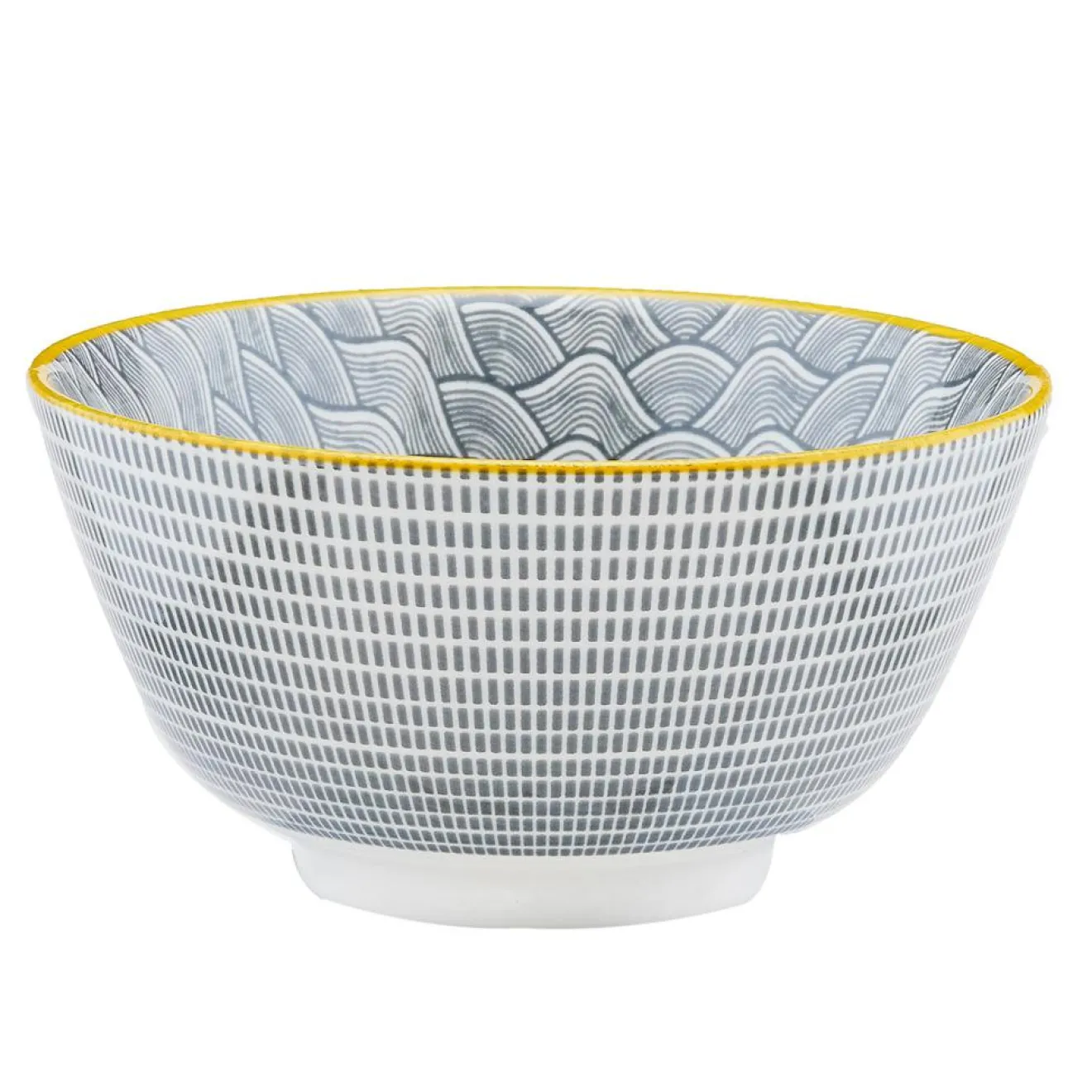 Bjorn 6 Bols apéritif Pattern Eclipse gris anthracite - D.12 cm