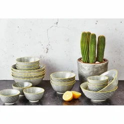 Bjorn 6 Bols apéritif Pattern Eclipse gris anthracite - D.12 cm