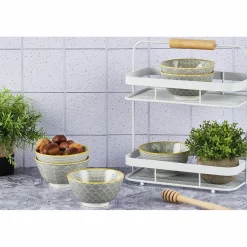 Bjorn 6 Bols apéritif Pattern Eclipse gris anthracite - D.12 cm