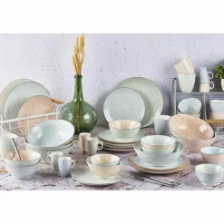 Bjorn 6 Bols apéritif Pattern Pastel rose pastel/bleu pastel/vert pastel - D.12 cm