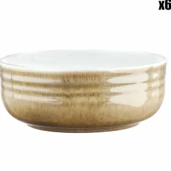 Sale Bjorn 6 Bols Cosmos beige/blanc nacré - D.15.5 cm