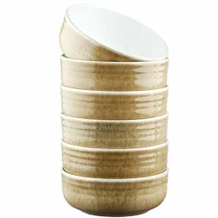Sale Bjorn 6 Bols Cosmos beige/blanc nacré - D.15.5 cm