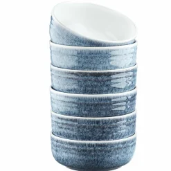 Bjorn 6 Bols Cosmos bleu/blanc nacré - D.15.5 cm