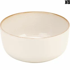 Sale Cosy Trendy 6 Bols en Grès Baltic Vanilla blanc - D.14.5 cm