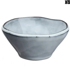 Bjorn 6 Bols en Grès Cloud gris clair - 20 cl