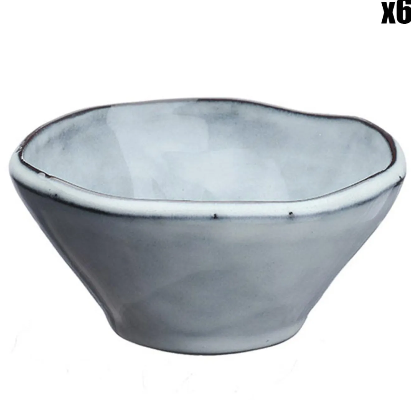 Bjorn 6 Bols en Grès Cloud gris clair - 20 cl