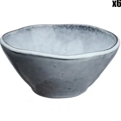 Bjorn 6 Bols en Grès Cloud gris clair - 50 cl