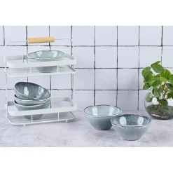 Bjorn 6 Bols en Grès Cloud gris clair - 50 cl