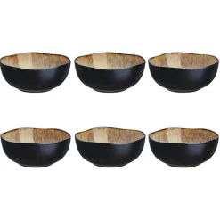 Bjorn 6 Bols en Grès Iris beige/marron - 80 cl