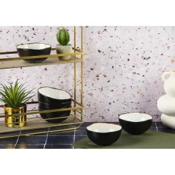 Bjorn 6 Bols en Grès Iris blanc/ivoire - 30 cl