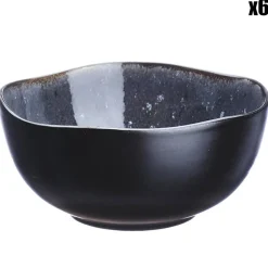 Hot Bjorn 6 Bols en Grès Iris bleu foncé - 30 cl