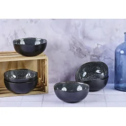 Bjorn 6 Bols en Grès Iris bleu foncé - 80 cl