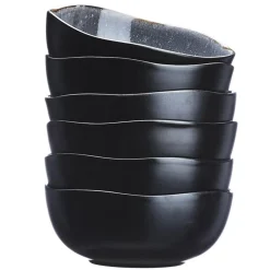 Bjorn 6 Bols en Grès Iris bleu foncé - 80 cl