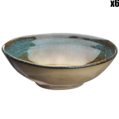 Bjorn 6 Bols en Grès Island kaki/bleu - 30 cl