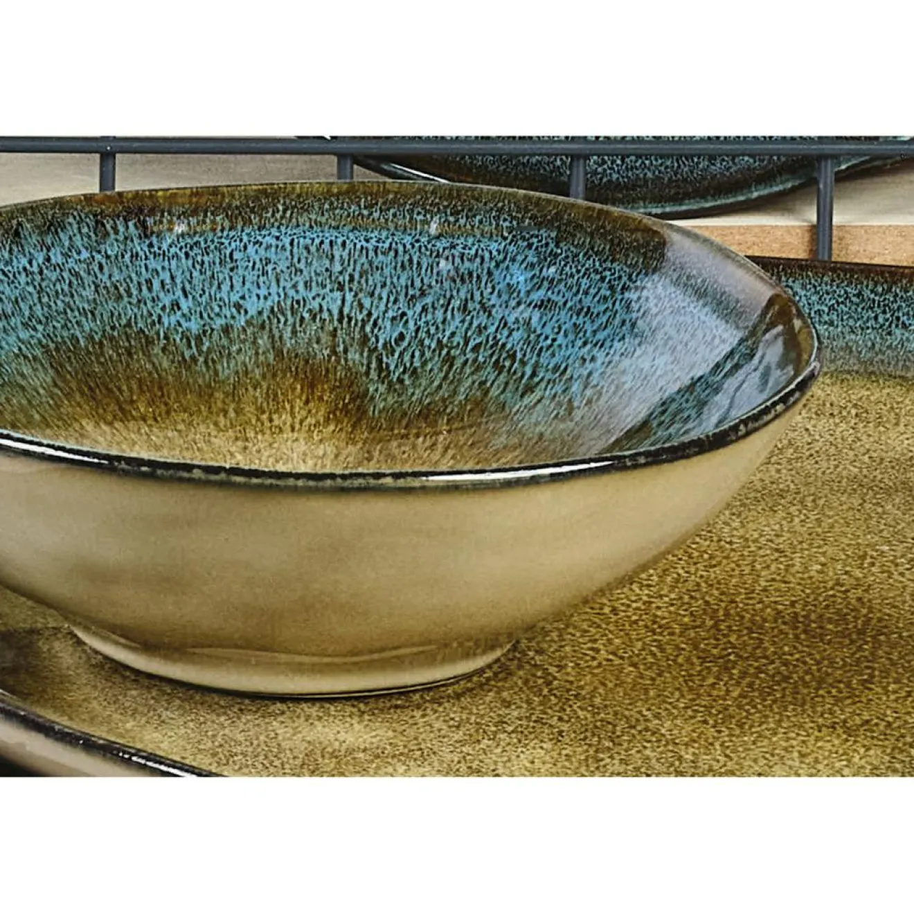 Bjorn 6 Bols en Grès Island kaki/bleu - 30 cl