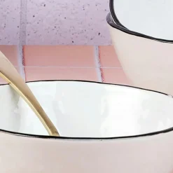 Bjorn 4 Bols en Grès Pure blanc neige - 100 cL