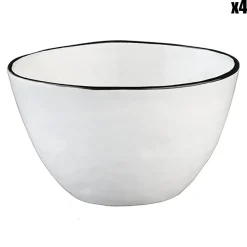 New Bjorn 4 Bols en Grès Pure blanc neige - 28 Pièces