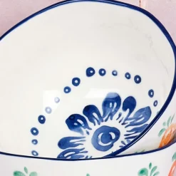 Clearance Bjorn 4 Bols en Pocelaine Napoli multicolore - D.12 cm