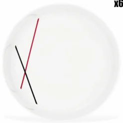 Fauchon 6 Bols en Porcelaine Bistrot blancs - D.19x5 cm