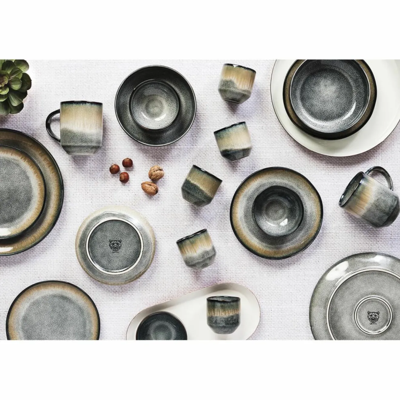 New Bjorn 6 Bols Genesis bleu/gris kaki - D.11 cm