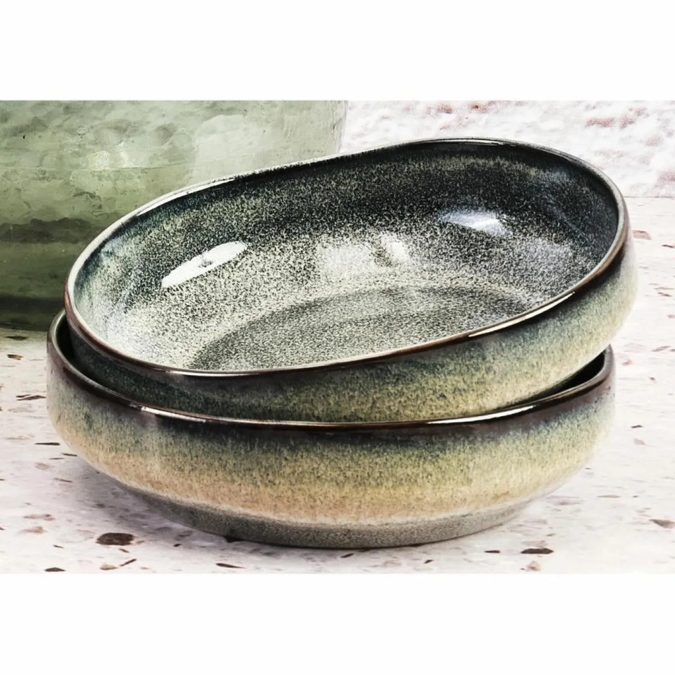 Sale Bjorn 6 Bols Genesis bleu/gris kaki - D.17 cm