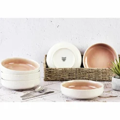 Bjorn 6 Bols Oxygen rose poudre/beige - D.22 cm