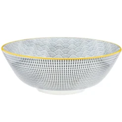 Bjorn 6 Bols Pattern Eclipse gris anthracite - D.21 cm