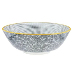 Bjorn 6 Bols Pattern Eclipse gris anthracite - D.21 cm