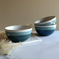 Sale Novastyl 6 Bols Riga Bleu57Cl En Grès