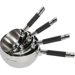 Outlet Gam'Hotel 4 Casseroles induction argentées - D.14/16/18/20 cm