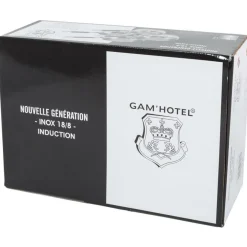 Outlet Gam'Hotel 4 Casseroles induction argentées - D.14/16/18/20 cm