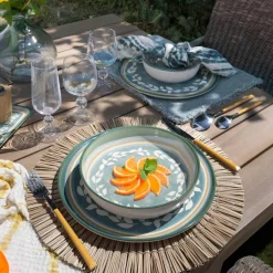 Discount Novastyl 6 Coupelles Capria20Cm En Faience Vert