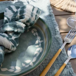 Discount Novastyl 6 Coupelles Capria20Cm En Faience Vert