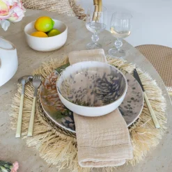 Novastyl 6 Coupelles Corfou600Ml En Grès Bleu