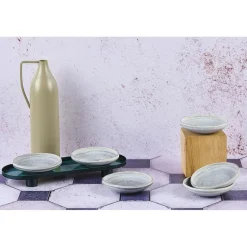 Bjorn 6 Coupelles en Grès Stone gris clair - 20 cl