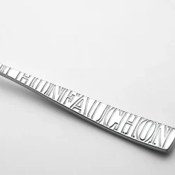 Fauchon 12 Couteaux à beurre Signature argentés - 16.4 cm