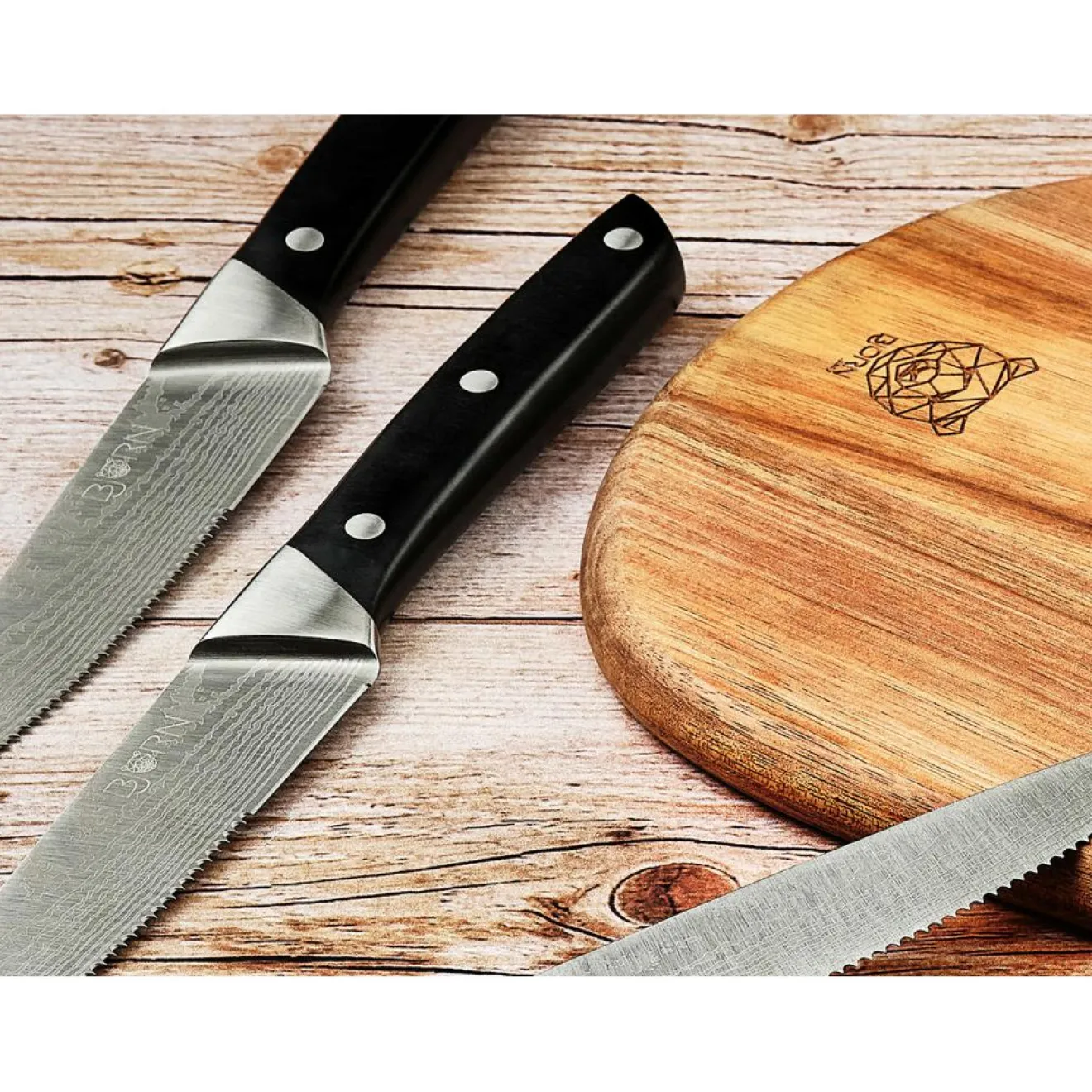 Sale Bjorn 6 Couteaux à steak Erling inox mat - 26x3x1 cm