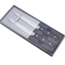 Best Gam'Hotel 2 Couteaux à steak Hiro noir/rouge - 25 cm